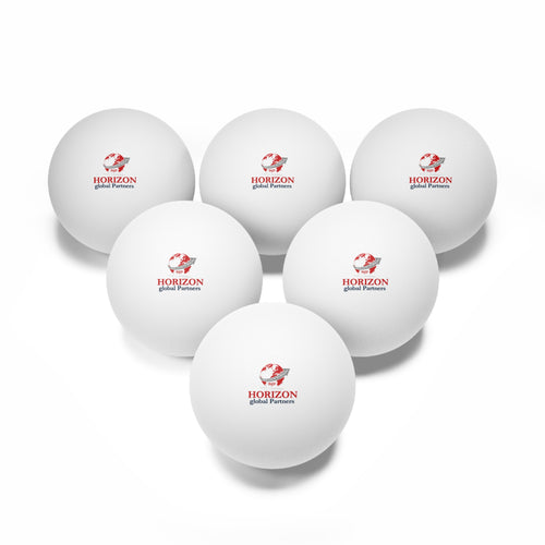 Branded Ping Pong Balls (6-Pack) — Horizon Global Partners Logo