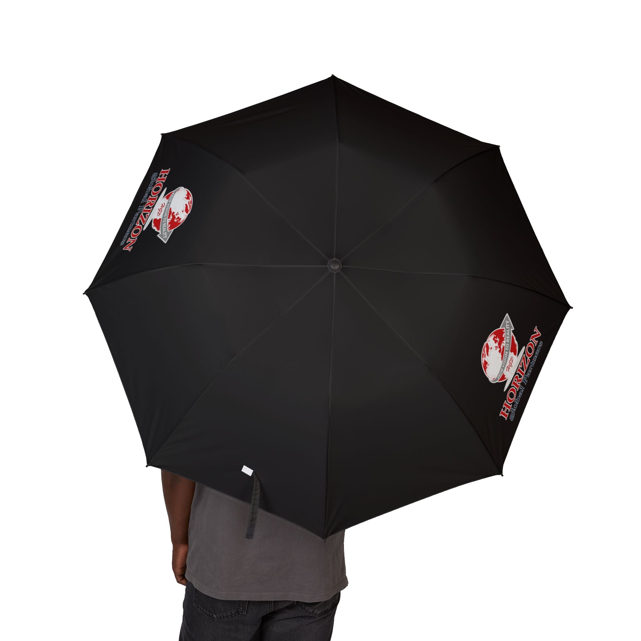 Compact Foldable Umbrella — Helmet Globe Design, Semi-Automatic Travel Rain Umbrella