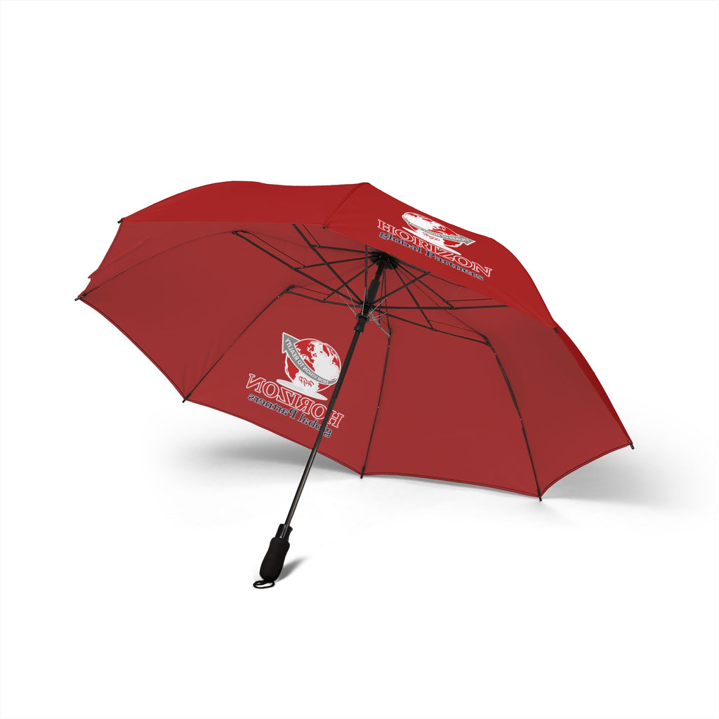 Foldable Semi‑Automatic Umbrella — Compact Travel Umbrella with Globe Logo